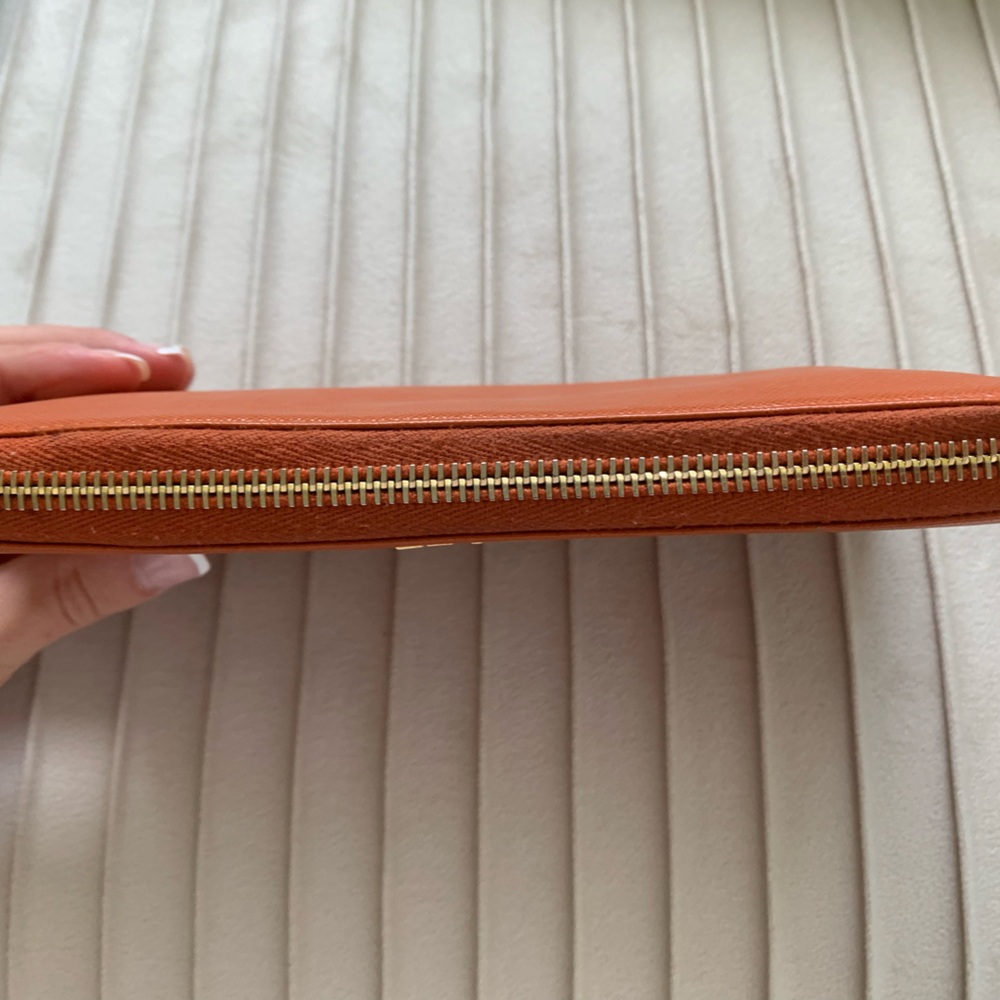 Prada Saffiano Leather Wallet | Papaya - Picture 8 of 15